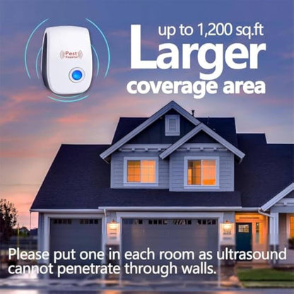 🚨Ultrasonic Insect Repellent⚡️Say goodbye to mosquitoes and rodents, and enjoy a peaceful life!