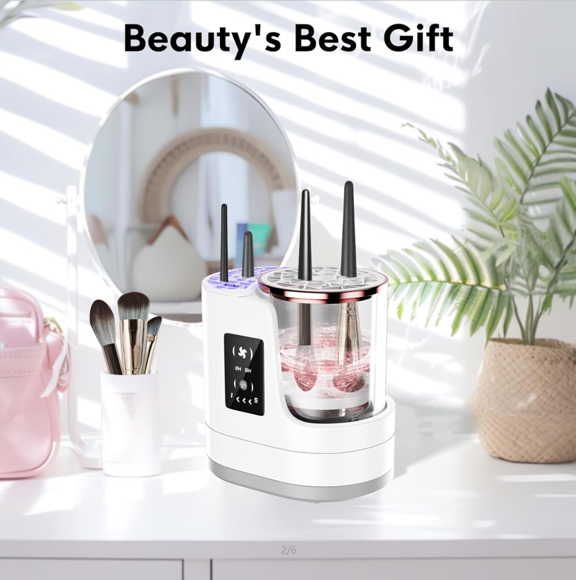 🛒Say Goodbye to Tedious Hand Washing🛒 Fully Automatic Makeup Brush Cleaner🌟Fast and Cleans, Use Your Brushes with Confidence🌟