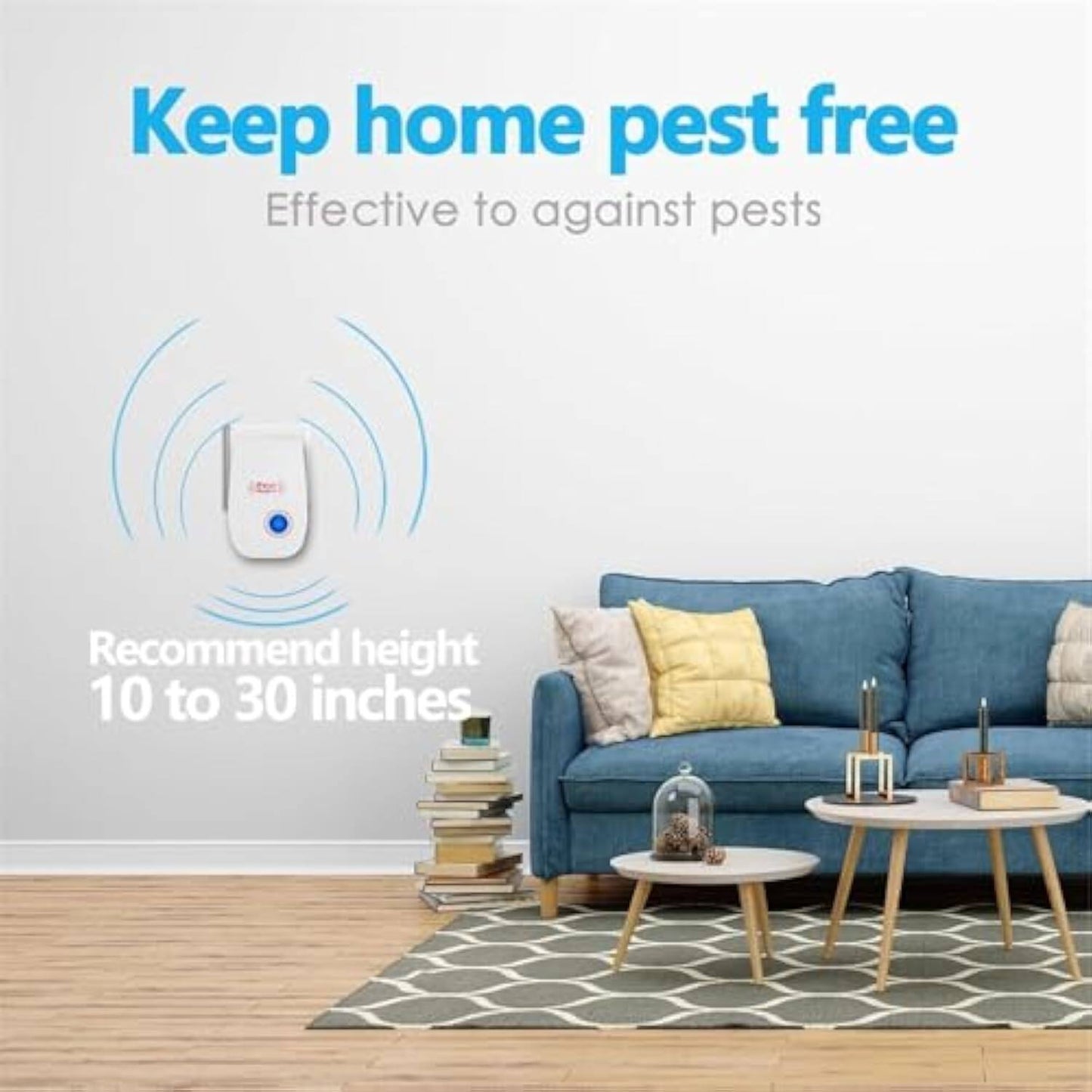 🚨Ultrasonic Insect Repellent⚡️Say goodbye to mosquitoes and rodents, and enjoy a peaceful life!