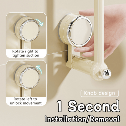 🚀 Say goodbye to drilling! Powerful suction cup hanging rod for easy storage 💯 Enjoy exclusive discounts