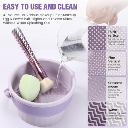 ✨Today's Special 30% Off✨Makeup Brush Cleaner Mat 3 in 1
