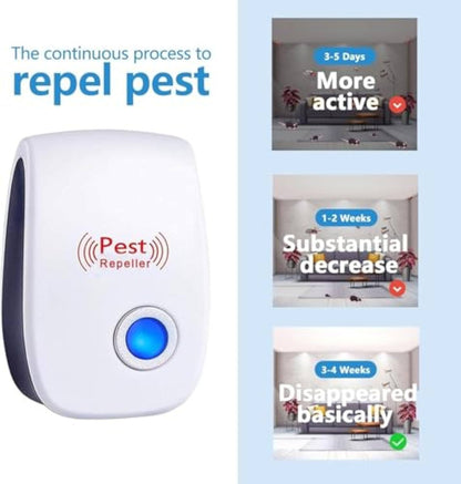 🚨Ultrasonic Insect Repellent⚡️Say goodbye to mosquitoes and rodents, and enjoy a peaceful life!